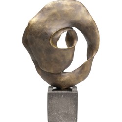 Διακοσμητικό Επιτραπέζιο  Circle Art Κεραμικό 39*15*60εκ. - Μπρονζέ