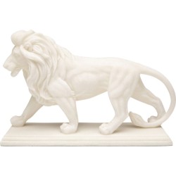 Διακοσμητικό Επιτραπέζιο  Lion Μάρμαρο Λευκό 31*10*20εκ. - Λευκό