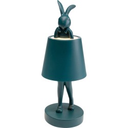 Φωτιστικό Επιτραπέζιο Animal Rabbit LED Κεραμικό Μπλε 11*11*29εκ. - Μπλε
