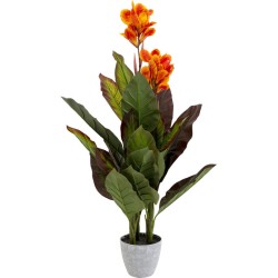 Τεχνητό Φυτό  Canna Lily Πράσινο 45*45*115εκ. - Πράσινο