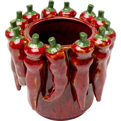 Βάζο Chili Κεραμικό Κόκκινο 19x19x17.5εκ.