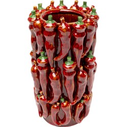 Βάζο  Chili Κεραμικό Κόκκινο 20x20x35εκ. - Κόκκινο