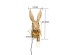 Φωτιστικό Τοίχου  Animal Rabbit Κεραμικό Χρυσό 21*19.5*45.5εκ. - Ροζ