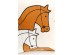 Μαξιλάρι Horse Trio Πορτοκαλί 45*15*45εκ. - Πορτοκαλί