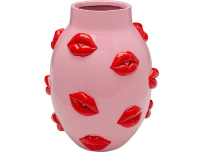 Βάζο Cheeky Lips Belly Κεραμικό Ροζ 24x23x31εκ. - Ροζ