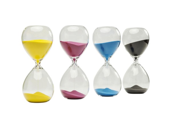 Κλεψύδρα Timer Γυάλινη Ασορτί 8,2x8,2x20 εκ. - Μαύρο Κλεψύδρα Timer Γυάλινη Ασορτί 8,2x8,2x20 εκ. - Μαύρο