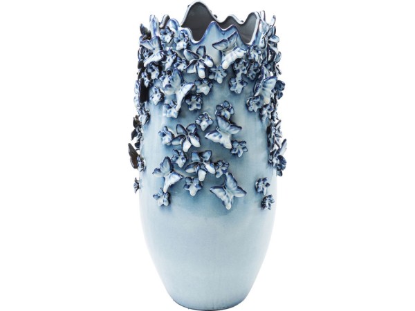 Βάζο Butterflies Lightblue Κεραμικό 50 εκ. 28x28x49.5εκ - Μπλε Βάζο Butterflies Lightblue Κεραμικό 50 εκ. 28x28x49.5εκ - Μπλε