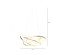 Φωτιστικό Οροφής Saturn LED Χρυσό 75x75x120εκ - Χρυσό Φωτιστικό Οροφής Saturn LED Χρυσό 75x75x120εκ - Χρυσό