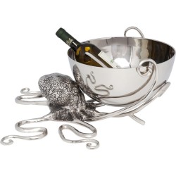 Σαμπανιέρα Αλουμινίου Χταπόδι Ασημί