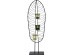 Κηροπήγιο Leaf Wire Μεταλλικό Μαύρο 21x11x66,5 εκ - Μαύρο
