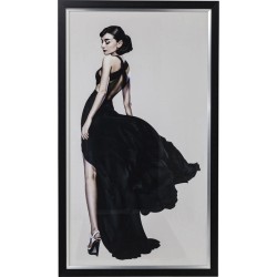 Πίνακας Audrey  108x4x172εκ - Μαύρο