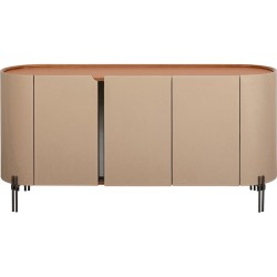 Μπουφές Tango  Δερματίνη Μπεζ 150x40x75 εκ. - Μπεζ