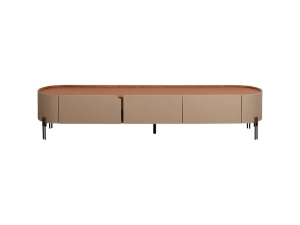 Έπιπλο Tv Tango Δερματίνη Μπεζ 200x40x41εκ. - Μπεζ
