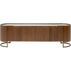 Έπιπλο Tv Giorgio Καφέ Ξύλο 180x42x55 εκ. - Καφέ