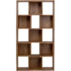Βιβλιοθήκη  Cubes Balance Ξύλο Καφέ 102*35*192εκ. - Καφέ