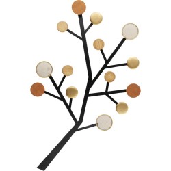 Κρεμάστρες Τοίχου Bubble Tree Μεταλλικό Μπεζ/Χρυσό 66.5x5.5x112εκ. - Μπεζ