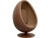 Swivel Armchair Eye Ball Walnut - Μπεζ Swivel Armchair Eye Ball Walnut - Μπεζ