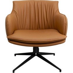 Swivel Armchair Bonnie - Καφέ