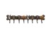 Coat Rack Dog Family 69cm - Καφέ