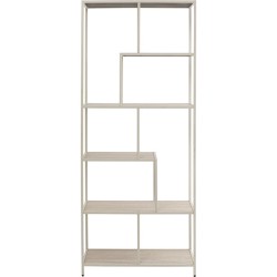 Βιβλιοθήκη  Loftie Μεταλλική Μπεζ 77x35x185εκ. - Μπεζ