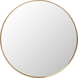 Καθρέφτης Τοίχου Simply  Μεταλλικός Χρυσός 90*2*90εκ. - Χρυσό