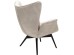Armchair Tudor Velvet Creme - Μπεζ
