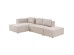 Corner Sofa Infinity Ottomane machiato Left - Γκρι