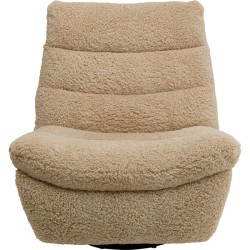 Πολυθρόνα Relax Teddy Blush Μπουκλέ Καφέ 98*96*103εκ. - Καφέ