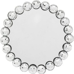 Καθρέφτης Επιτραπέζιος Disco Balls Γυάλινος Ασημί 26*3.8*26εκ. - Ασημί