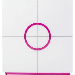Ντουλάπι Ψηλό  Tresor Ξύλο Λευκό  160*42*160.5εκ. - Ροζ