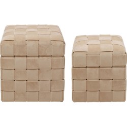 Stool Weave Beige (2/Set) - Μπεζ