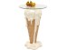 Τραπέζι Βοηθητικό Ice Cream Vanilla Γυαλί Μπεζ 48*48*73εκ. - Μπεζ Τραπέζι Βοηθητικό Ice Cream Vanilla Γυαλί Μπεζ 48*48*73εκ. - Μπεζ
