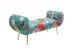 Παγκάκι Trono Flower Fever Ύφασμα Πολύχρωμο 140*50*61εκ. - Μπλε Παγκάκι Trono Flower Fever Ύφασμα Πολύχρωμο 140*50*61εκ. - Μπλε