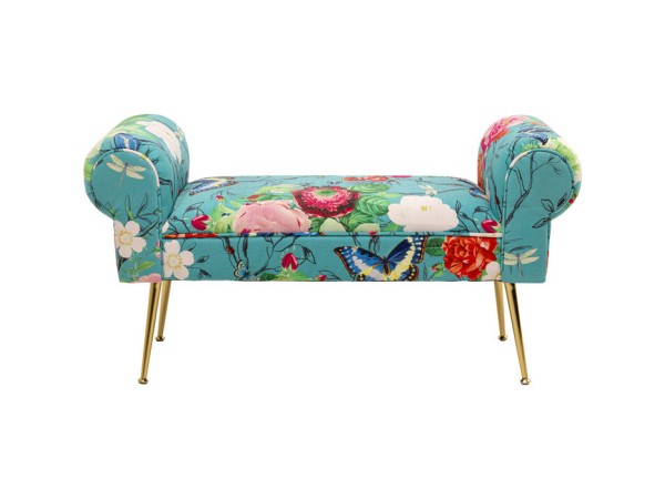 Παγκάκι Wing Flower Fever Ύφασμα Πολύχρωμο 100*35*54εκ. - Μπλε Παγκάκι Wing Flower Fever Ύφασμα Πολύχρωμο 100*35*54εκ. - Μπλε