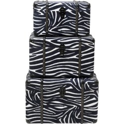 Μπαούλα  Wild Animal Zebra Ασπρόμαυρα  (3/Set) - Ασπρόμαυρο