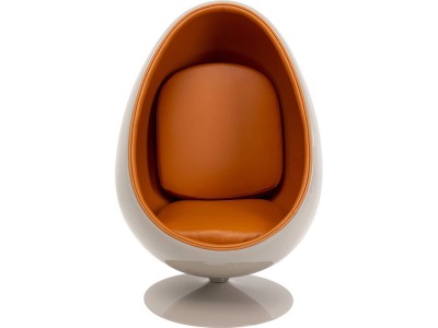 Πολυθρόνα Περιστρεφόμενη Eye Ball Πορτοκαλί  90x82x132εκ. - Πορτοκαλί