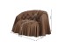 Πολυθρόνα  Drapes Δέρμα Καφέ 100x85x74εκ. - Καφέ