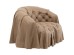 Πολυθρόνα  Drapes Δέρμα Καφέ 100x85x74εκ. - Καφέ