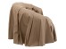 Πολυθρόνα  Drapes Δέρμα Καφέ 100x85x74εκ. - Καφέ