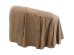 Πολυθρόνα  Drapes Δέρμα Καφέ 100x85x74εκ. - Καφέ