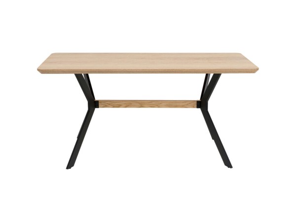 Τραπέζι Midtown Oak Ξύλο Καφέ 160x80x76εκ. - Καφέ