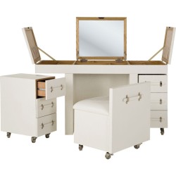 Συρταριέρα Make Up Diva 138x50x80εκ - Λευκό