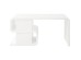 Γραφείο White Club Snake Λευκό 70x150x76εκ - Λευκό