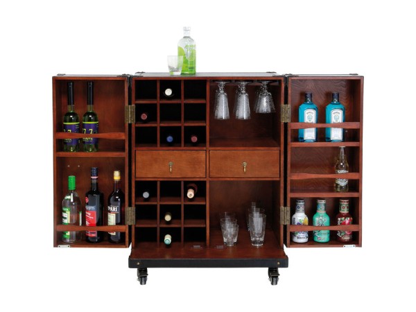 Μπαρ Colonial Trunk Small 66x44.5x83εκ - Μαύρο Μπαρ Colonial Trunk Small 66x44.5x83εκ - Μαύρο