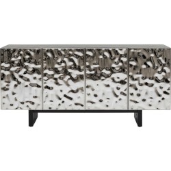 Μπουφές Caldera Ασημί 160x45x78 εκ. - Μαύρο