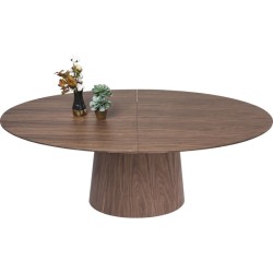 Τραπέζι (επεκτεινόμενο) Benvenuto Walnut 200x110x75εκ - Καφέ