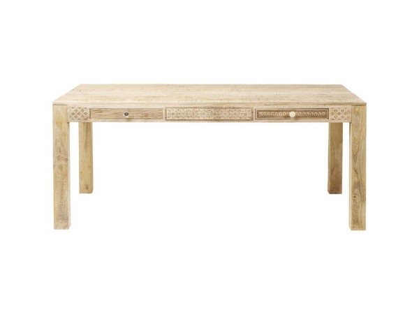 Τραπέζι Puro Plain Ξύλινο Καφέ 160x80x76εκ - Μπεζ