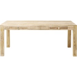 Table Puro Plain Ξύλινο Καφέ 140x70x76 εκ. - Μπεζ