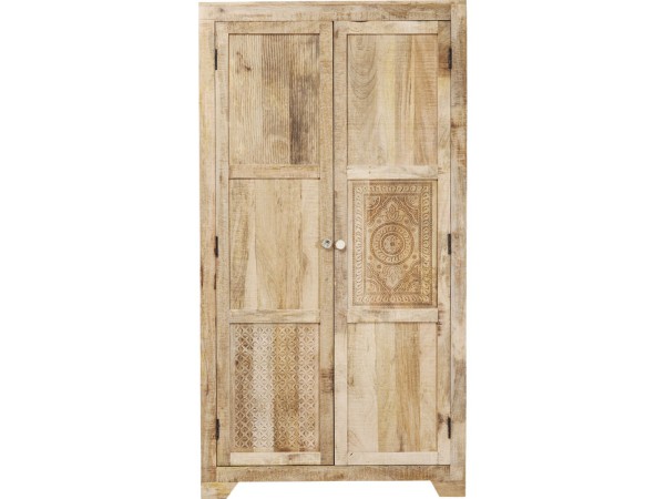 Ντουλάπα Puro Μασίφ Ξύλο Καφέ 100x58x190εκ - Ξύλο/Ρατταν/Nature Ντουλάπα Puro Μασίφ Ξύλο Καφέ 100x58x190εκ - Ξύλο/Ρατταν/Nature