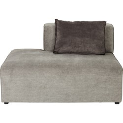 Πολυθρόνα-Καναπές Infinity Ottomane Semi Elements Οξιά Γκρι Αριστερά 120x100x70εκ - Γκρι